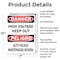 Signmission High Voltage Keep Out Bilingual Danger Sign, Aluminum, 7in W x 10in L, 2PK OS-2PACK-DS-A-710-L-19391 - alternate 2